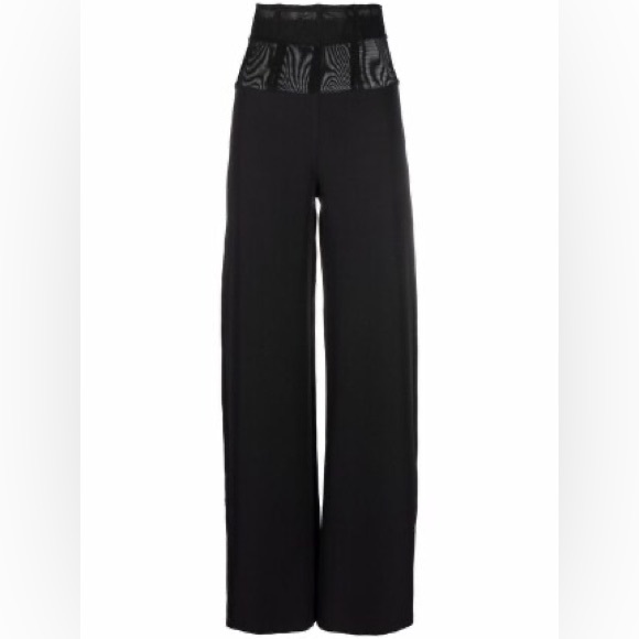 Murmur Sheer Waist Corset Pants Mesh FRAME TROUSERS palazzo wide leg boning mur - Picture 13 of 16